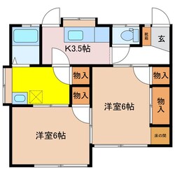 北松本駅 徒歩46分 1階の物件間取画像